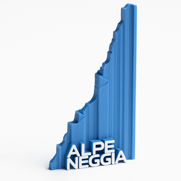 Profilo altimetrico 3D – Salita Vira → Passo di Neggia – Versione Media 13 cm