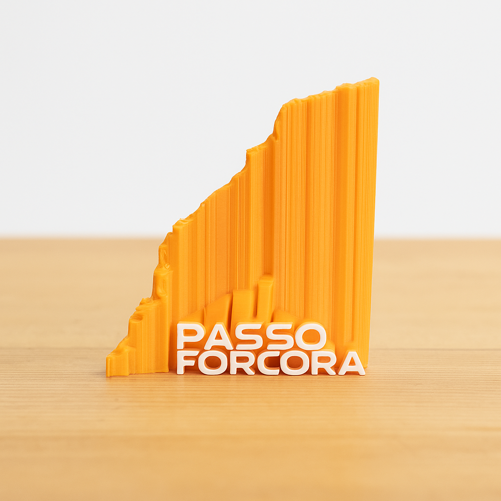 Profilo altimetrico 3D – Salita Maccagno → Passo Forcora (medio 13cm) - immagine 5