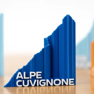 Profilo altimetrico 3D Passo del Cuvignone (Versione Mini con Calamita)