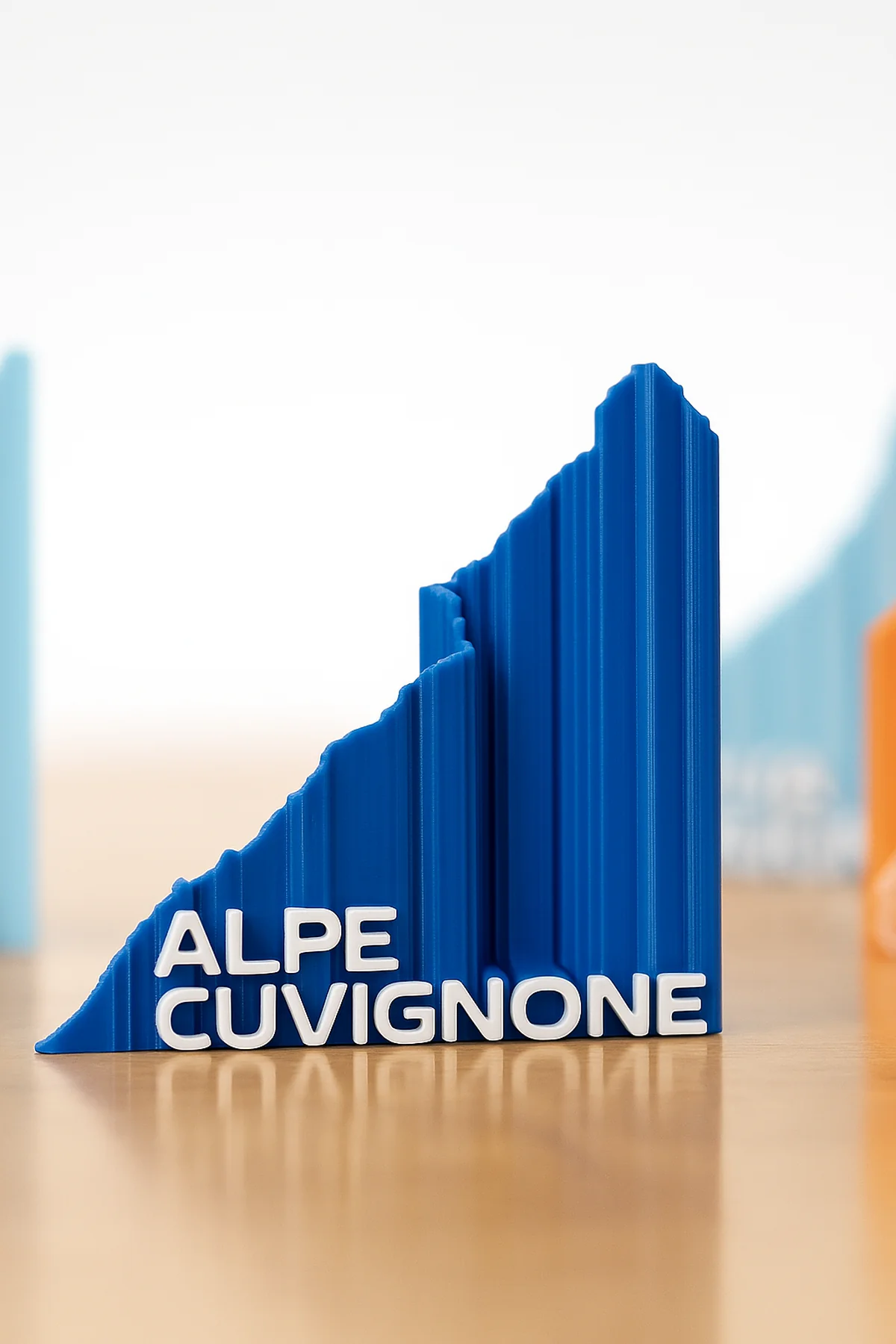 Profilo altimetrico 3D Passo del Cuvignone (Versione Mini con Calamita)